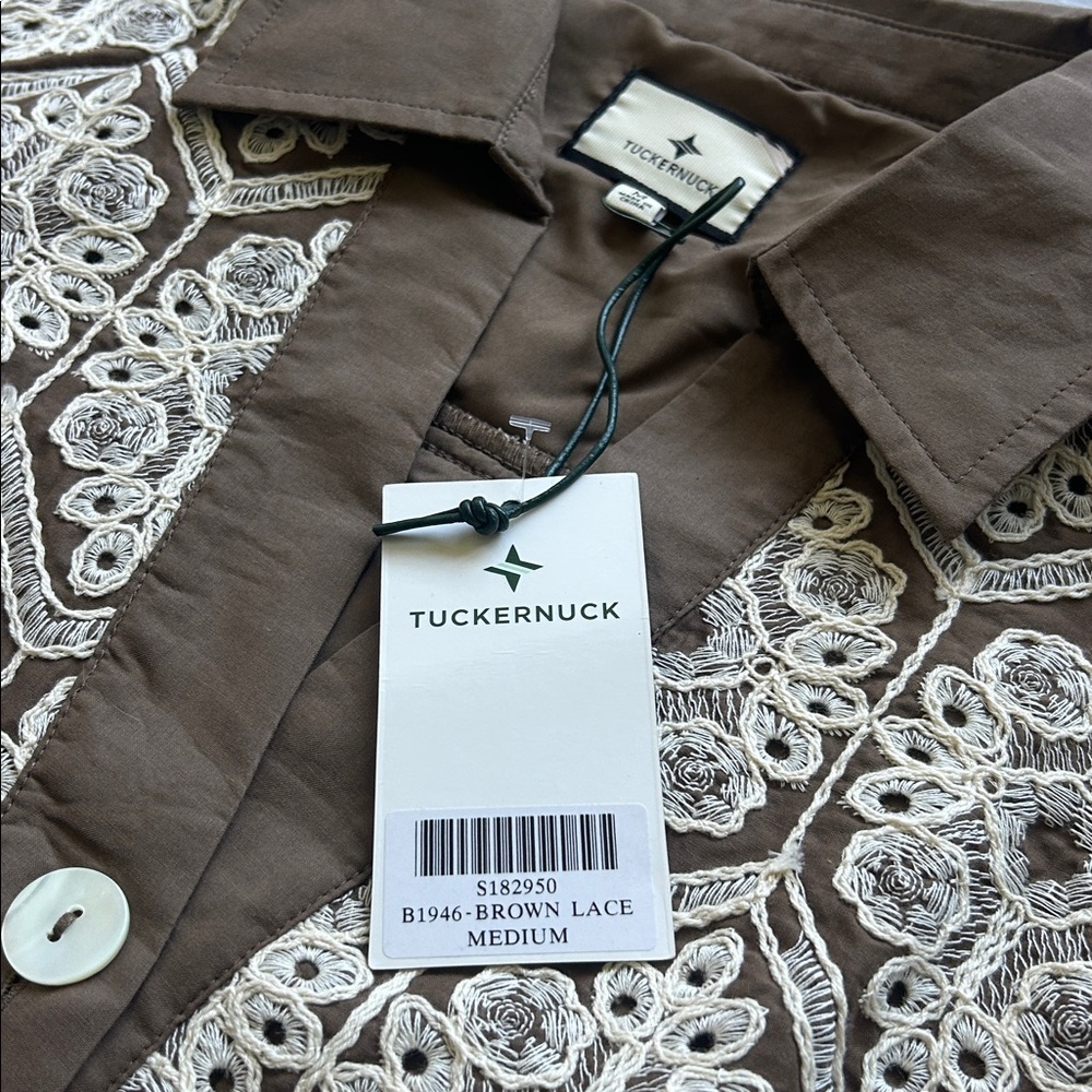 Tuckernuck Brown Mocha Embroidered Dress - Picture 5 of 8